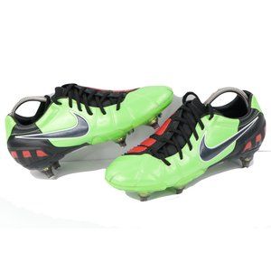 Nike T90 Laser III SG Soccer Cleats Lime Green